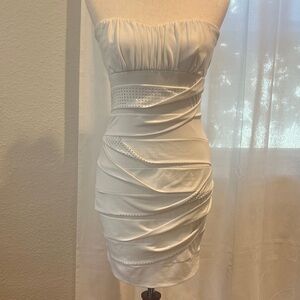 Frederick's of Hollywood white Strapless bodycon Dress